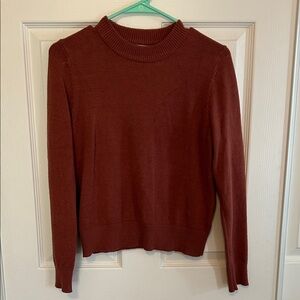 BECOOL Fitted Crewneck Sweater in Deep Rust Women's Small